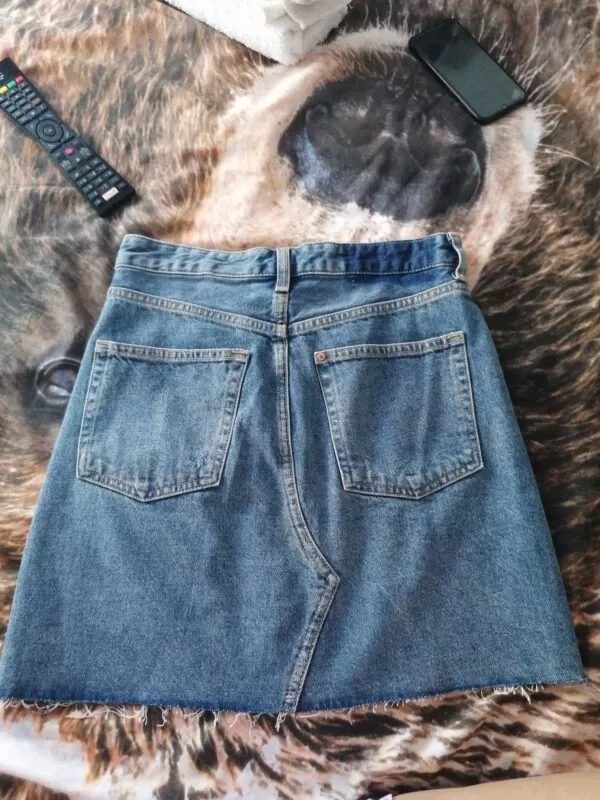 Fustă H&M S | Albastru, Mini, Denim - Image 2