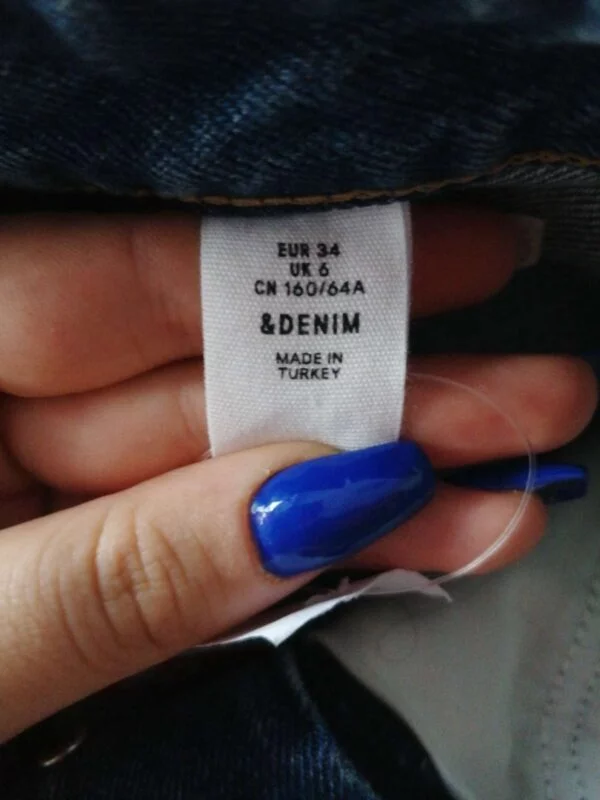Fustă H&M S | Albastru, Mini, Denim - Image 4