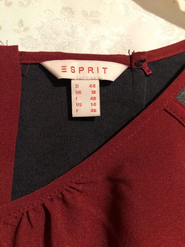 Bluză Esprit EU 44 | Roșu, Normal, Poliester - Image 4