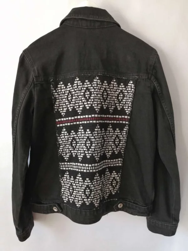 Geacă din denim Stradivarius S | Negru, Fără glugă, Denim - Image 2