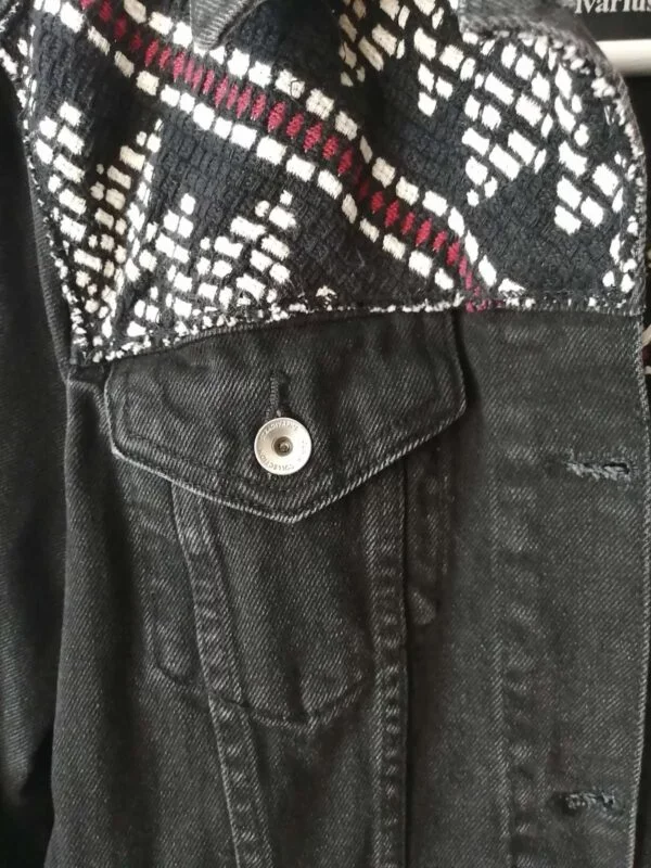Geacă din denim Stradivarius S | Negru, Fără glugă, Denim - Image 3