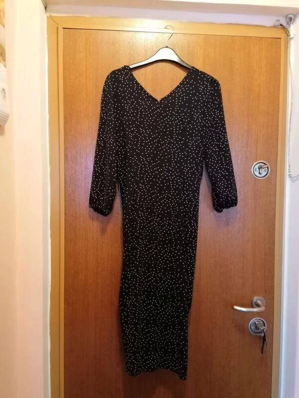 Rochie de seară Zara M | Negru, Midi, Vâscoză - Image 2