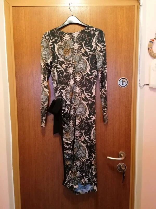 Rochie de seară Nissa S-M | Verde, Midi, Poliamidă - Image 2