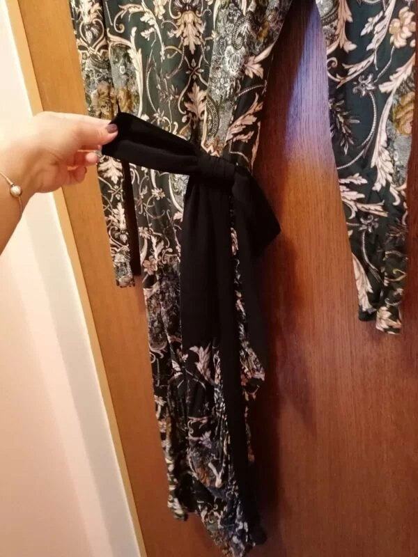 Rochie de seară Nissa S-M | Verde, Midi, Poliamidă - Image 3