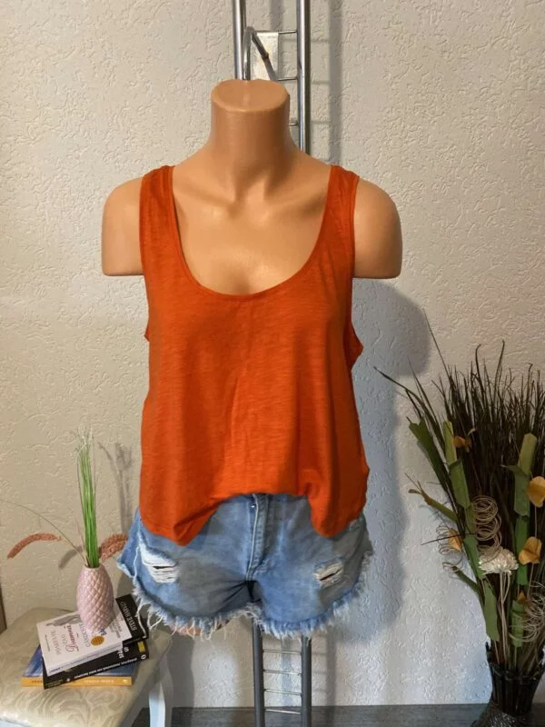 Top H&M S | Portocaliu, Normal - Image 2