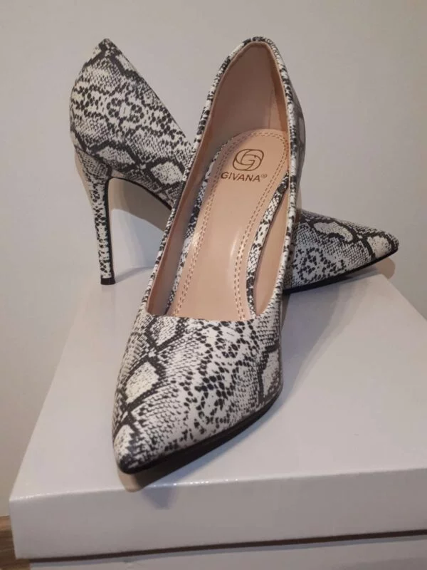 Pantofi cu toc înalt GIVANA EU 39 | Multicolor, Piele ecologică - Image 7