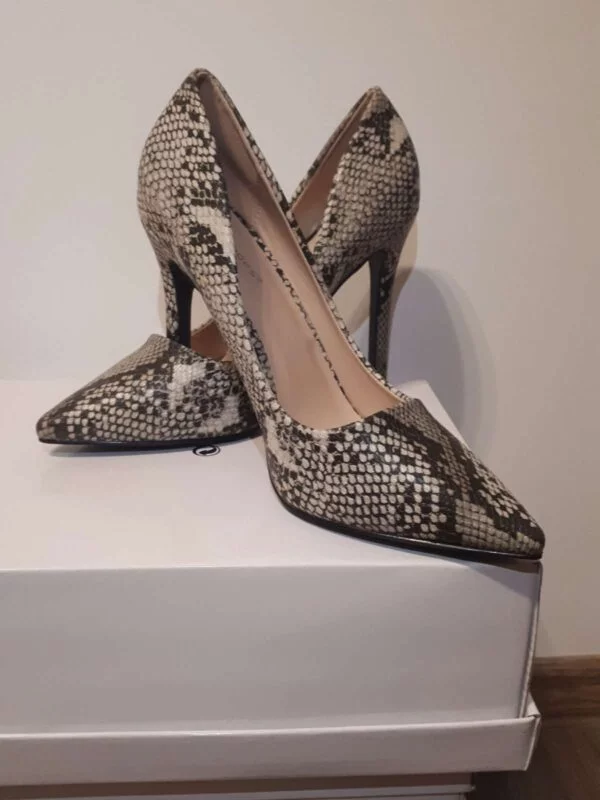 Pantofi cu toc înalt IDEAL SHOES EU 38 | Multicolor, Piele ecologică - Image 7