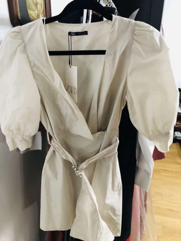Rochie de seară Zara S | Ivoire, Midi - Image 4