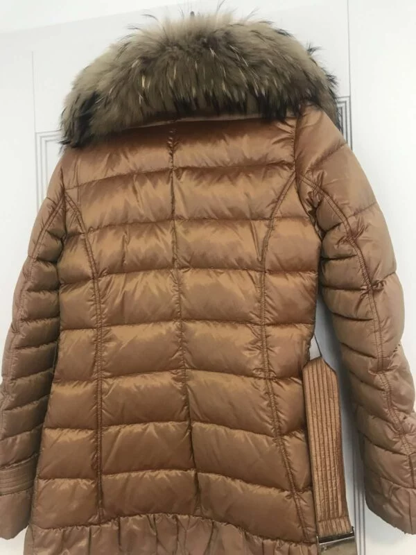 Geacă de iarnă FEYEM M | Cărămiziu, Fără glugă, Blană naturală - Image 3