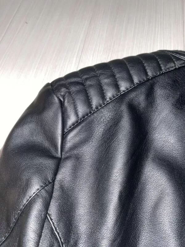 Geacă din piele Lefties EU 38 | Negru, Fără glugă, Piele ecologică - Image 3