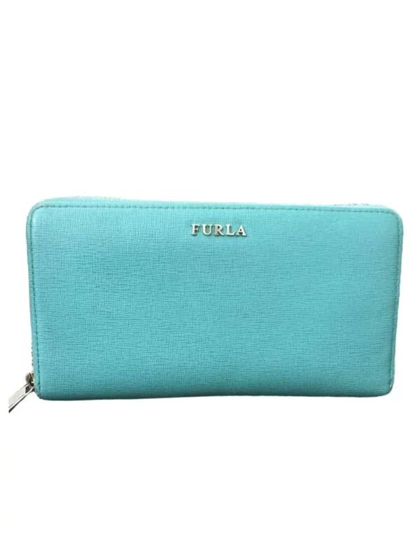 Portofel Furla | Turcoaz, Piele naturală