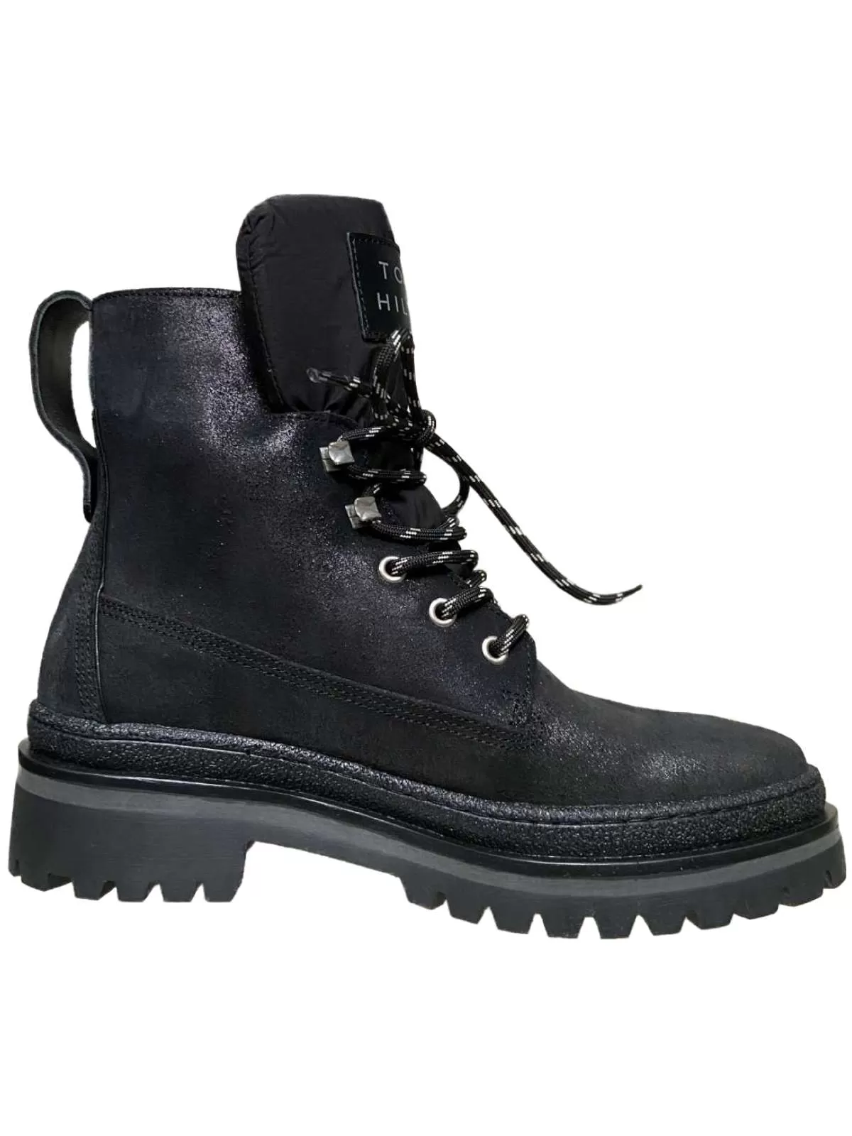 Ghete Tommy Hilfiger EU 37 | Negru, Piele naturală