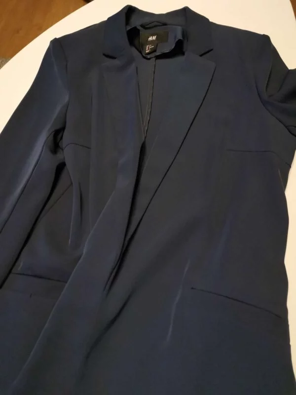 Sacou H&M EU 36 | Bleu, Normal, Poliester - Image 3