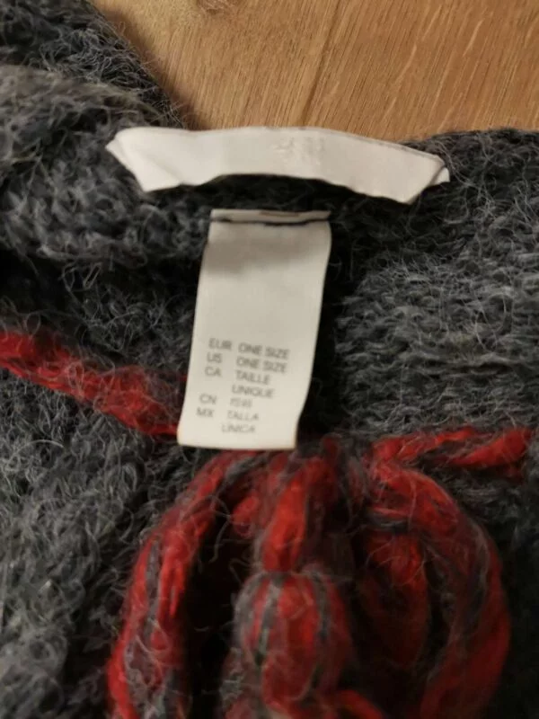 Poncho pelerină H&M M | Gri, Acrilic - Image 6