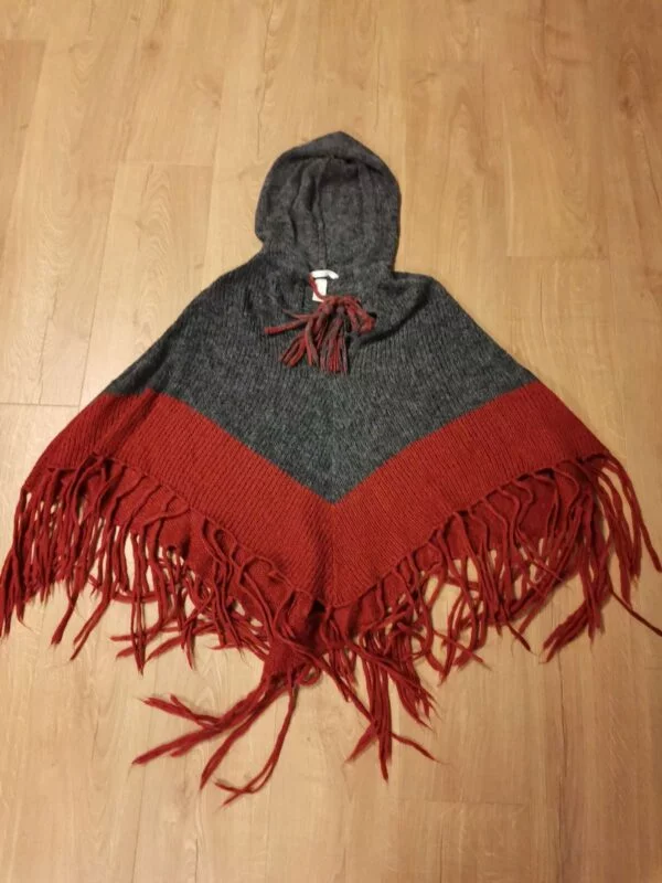 Poncho pelerină H&M M | Gri, Acrilic - Image 8