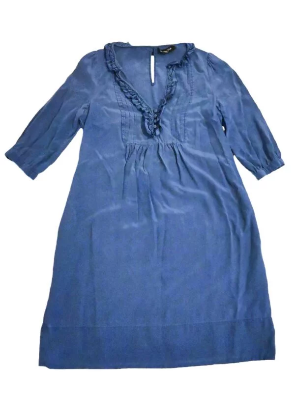 Rochie casual Massimo Dutti S-M | Bleu, Midi, Mătase
