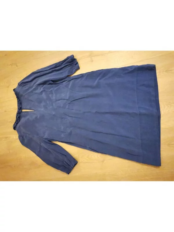 Rochie casual Massimo Dutti S-M | Bleu, Midi, Mătase - Image 2