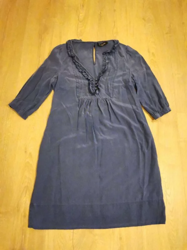 Rochie casual Massimo Dutti S-M | Bleu, Midi, Mătase - Image 9