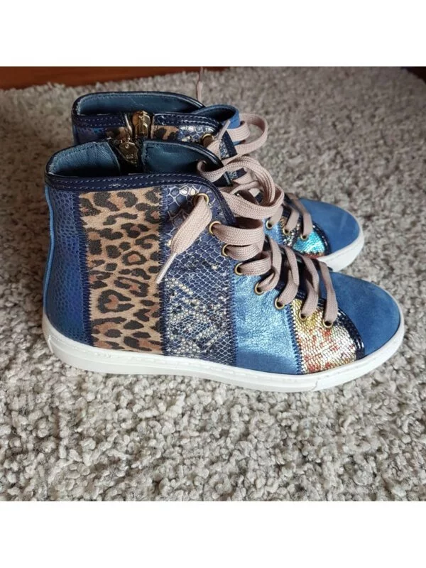 Sneakers LORI ORIGINAL EU 38 | Albastru, Piele naturală - Image 6