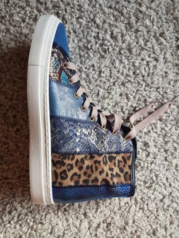 Sneakers LORI ORIGINAL EU 38 | Albastru, Piele naturală - Image 7