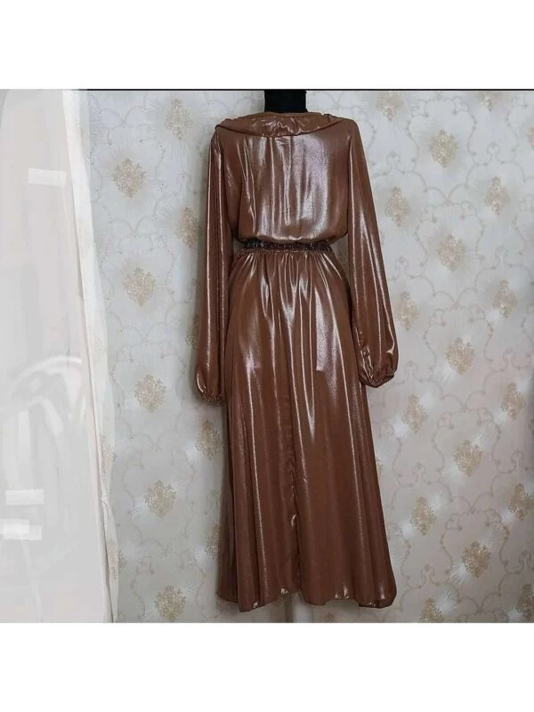 Rochie de seară WIYA M | Auriu, Maxi, Poliester - Image 2