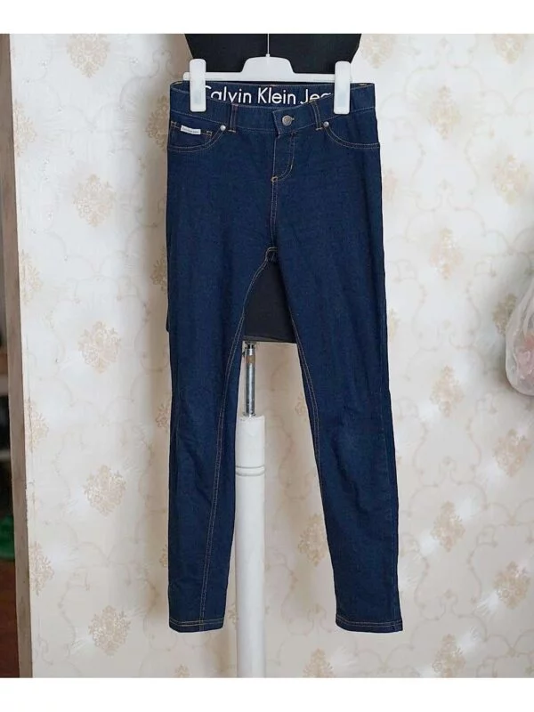 Blugi Calvin Klein S | Albastru, Lungi, Bumbac - Image 2
