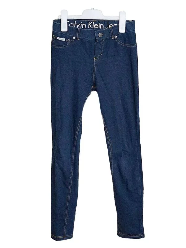 Blugi Calvin Klein S | Albastru, Lungi, Bumbac