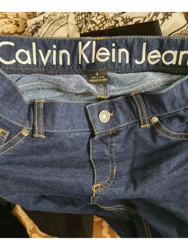 Blugi Calvin Klein S | Albastru, Lungi, Bumbac - Image 5