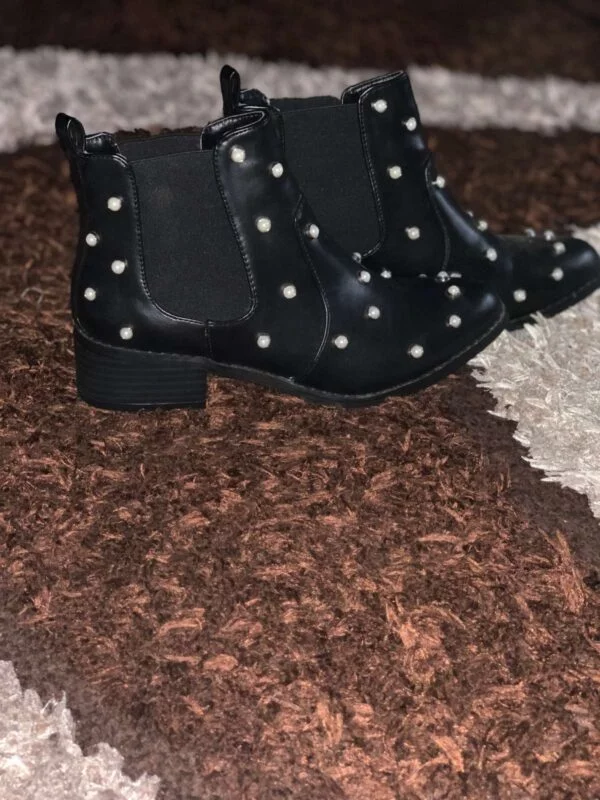 Ghete Boohoo EU 36 | Negru, Piele ecologică - Image 4