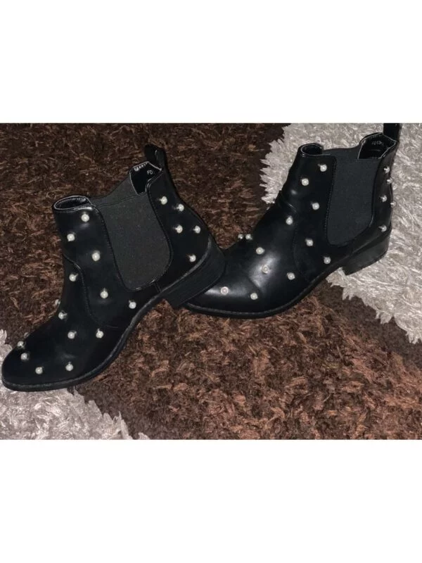 Ghete Boohoo EU 36 | Negru, Piele ecologică - Image 5