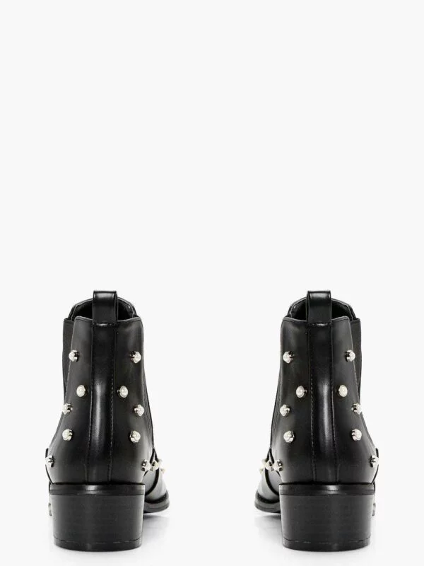 Ghete Boohoo EU 36 | Negru, Piele ecologică - Image 2
