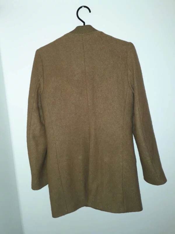 Palton H&M S-M | Caramel, Fără glugă, Vâscoză - Image 2