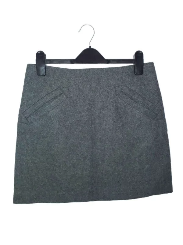 Fustă H&M M | Gri, Mini, Lână