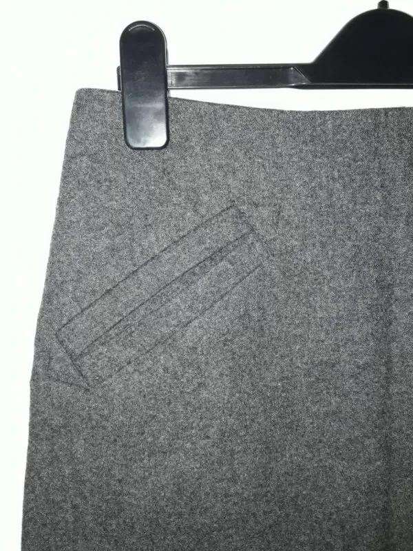 Fustă H&M M | Gri, Mini, Lână - Image 3
