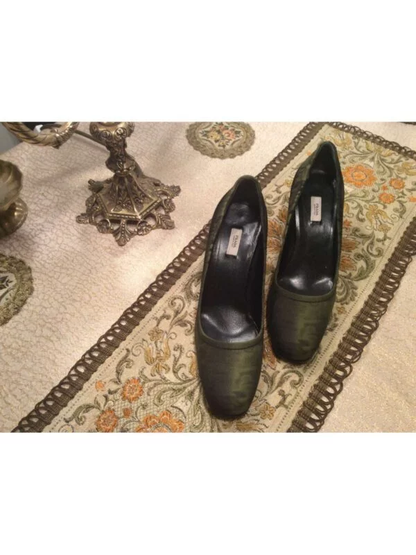 Pantofi cu toc înalt Prada EU 37 | Verde - Image 2