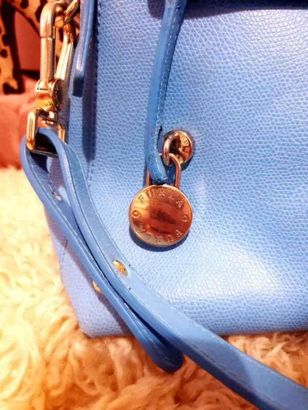 Geantă de mână Furla | Albastru, Piele naturală - Image 4