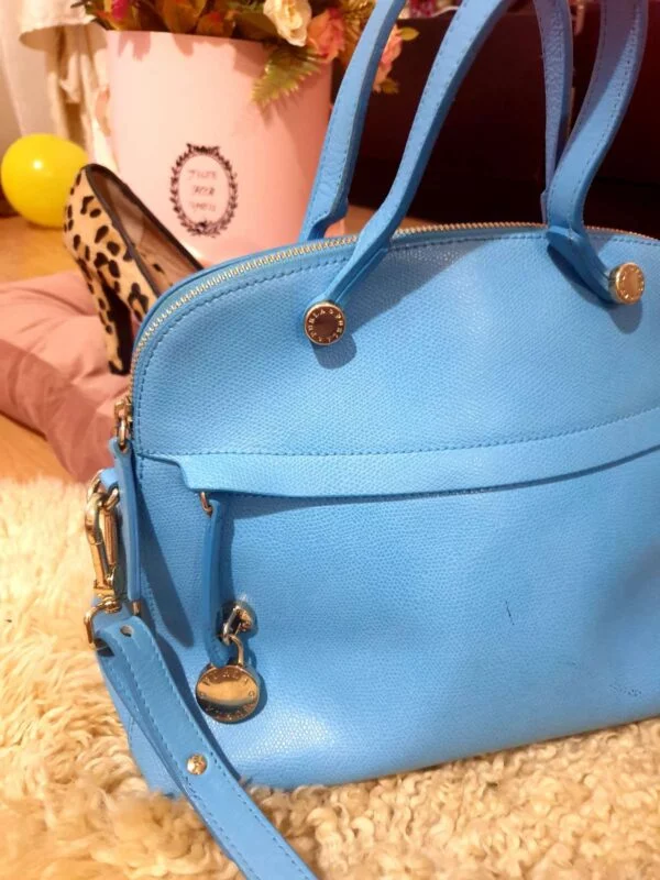 Geantă de mână Furla | Albastru, Piele naturală - Image 5