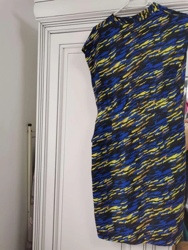 Rochie office CARAMEL L | Albastru, Midi, Poliester - Image 2