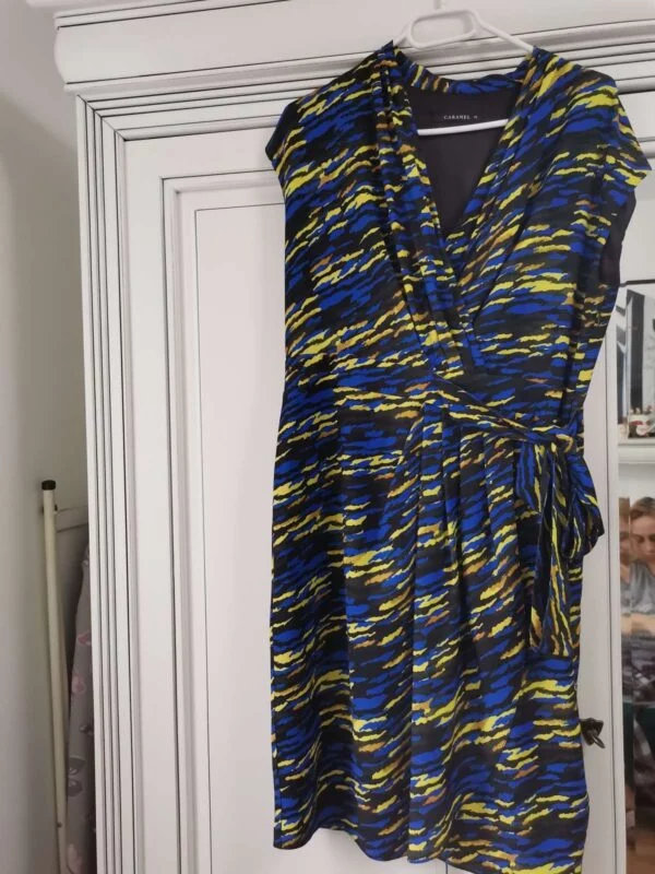Rochie office CARAMEL L | Albastru, Midi, Poliester - Image 5