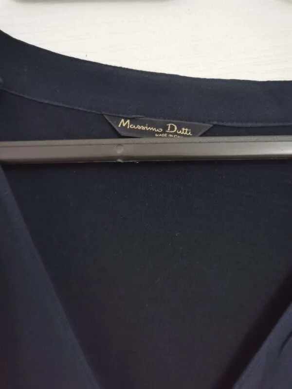 Top Massimo Dutti L | Albastru, Normal, Mătase - Image 4