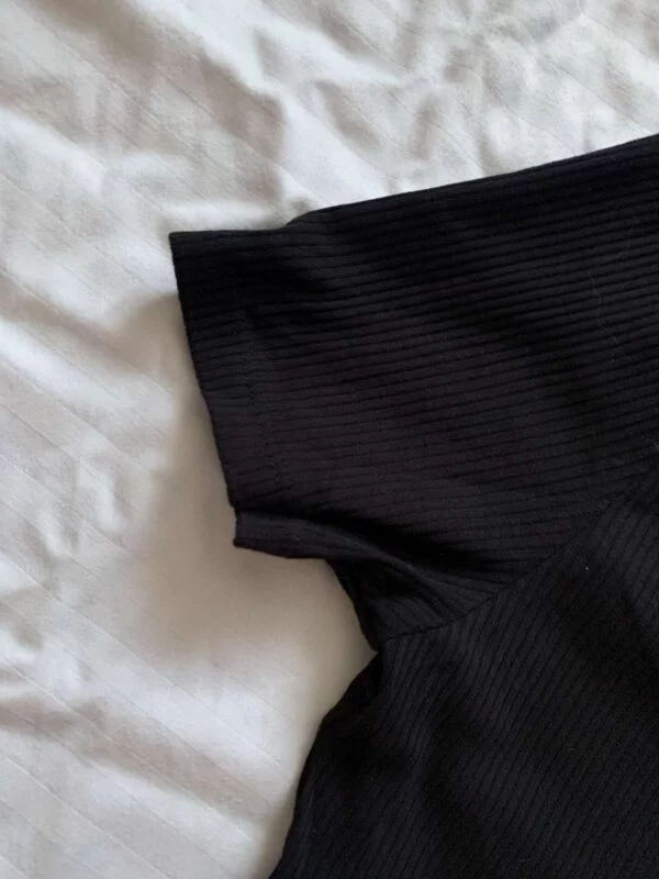 Top H&M L | Negru, Normal, Bumbac - Image 3