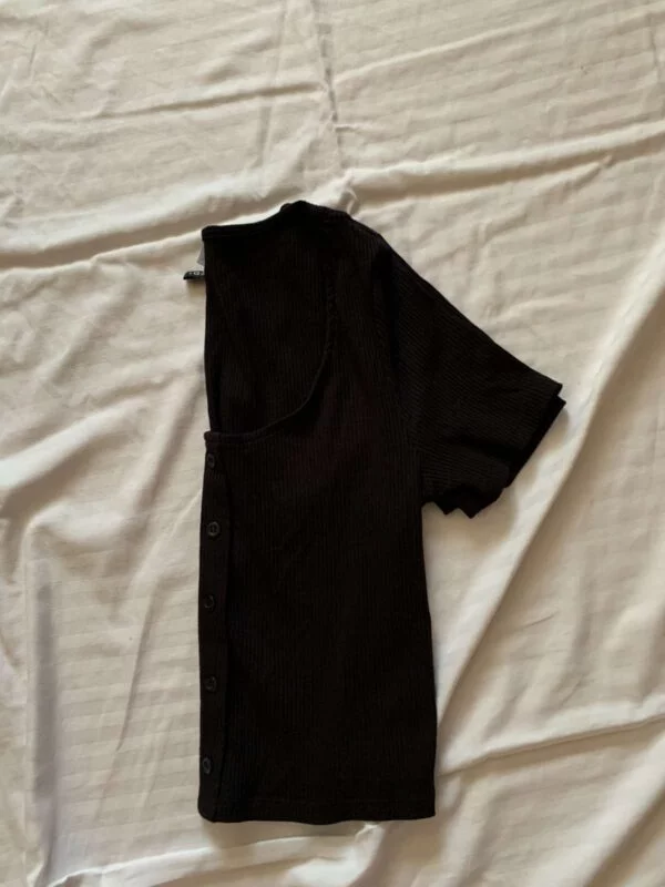 Top H&M L | Negru, Normal, Bumbac - Image 5
