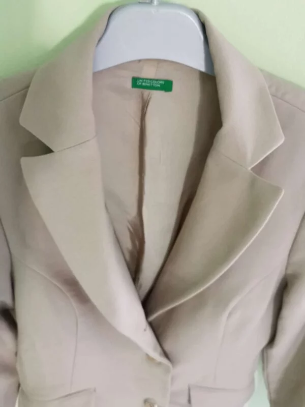 Sacou United Colors of Benetton EU 42 | Bej, Normal, Poliester - Image 4
