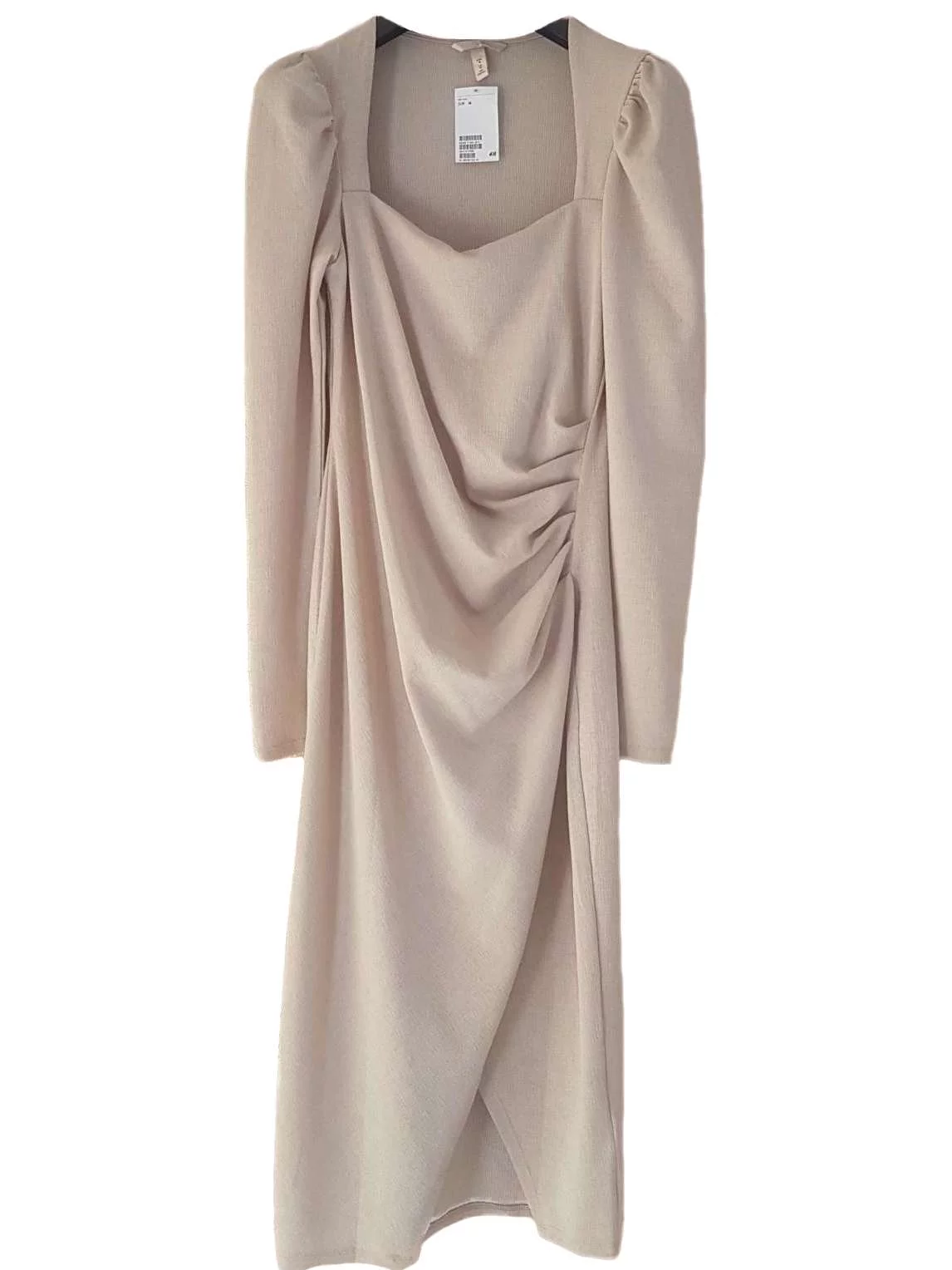 Rochie de seară H&M M | Bej, Midi, Poliester