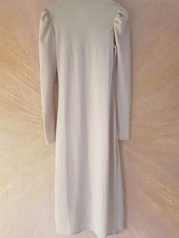 Rochie de seară H&M M | Bej, Midi, Poliester - Image 2