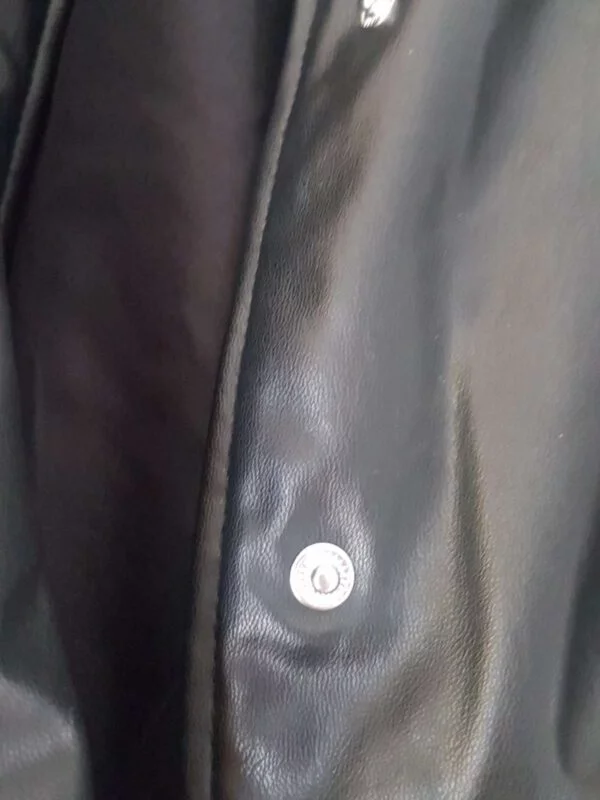 Geacă din piele H&M XS | Negru, Fără glugă, Poliester - Image 3