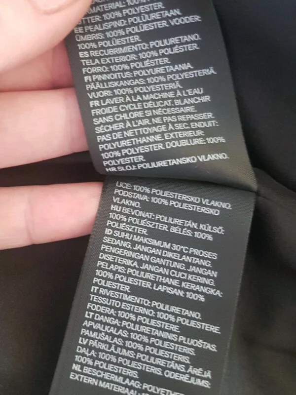 Geacă din piele H&M XS | Negru, Fără glugă, Poliester - Image 5