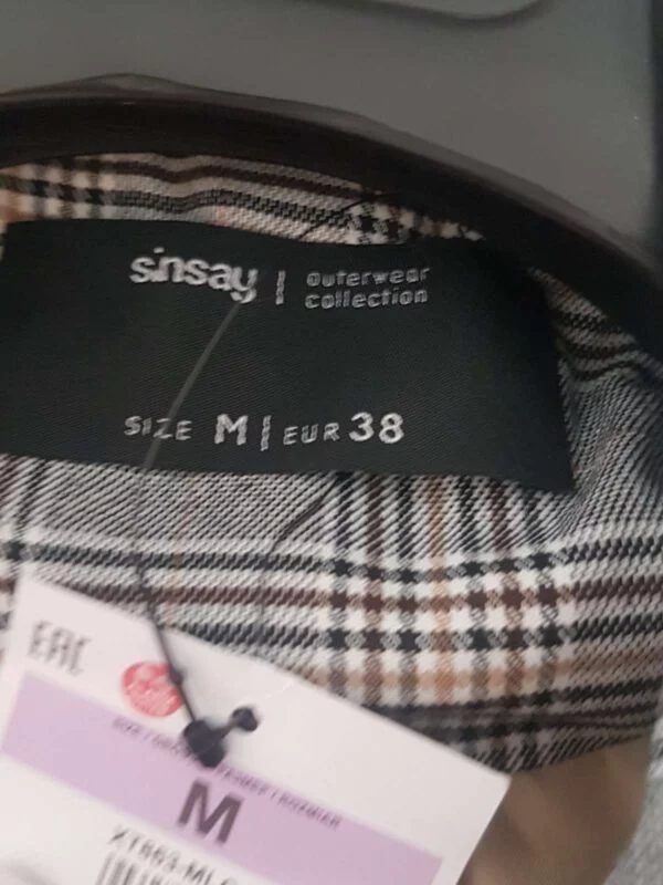 Trenci Sinsay M | Gri, Fără glugă, Poliester - Image 4