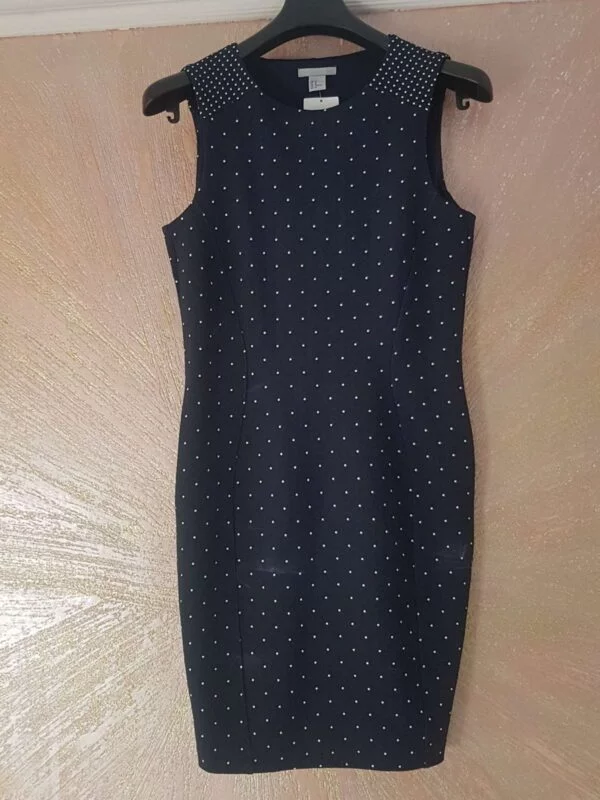 Rochie office H&M M | Albastru, Midi, Poliester - Image 5