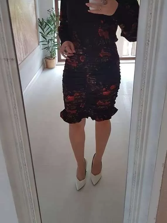 Rochie de seară H&M M | Maro, Midi, Poliester - Image 6